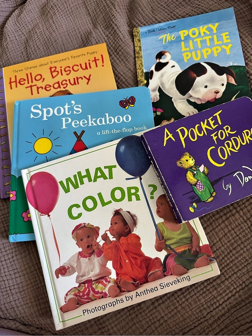 vintage vibe children’s book bundle (biscuit, little golden, spot, corduroy)